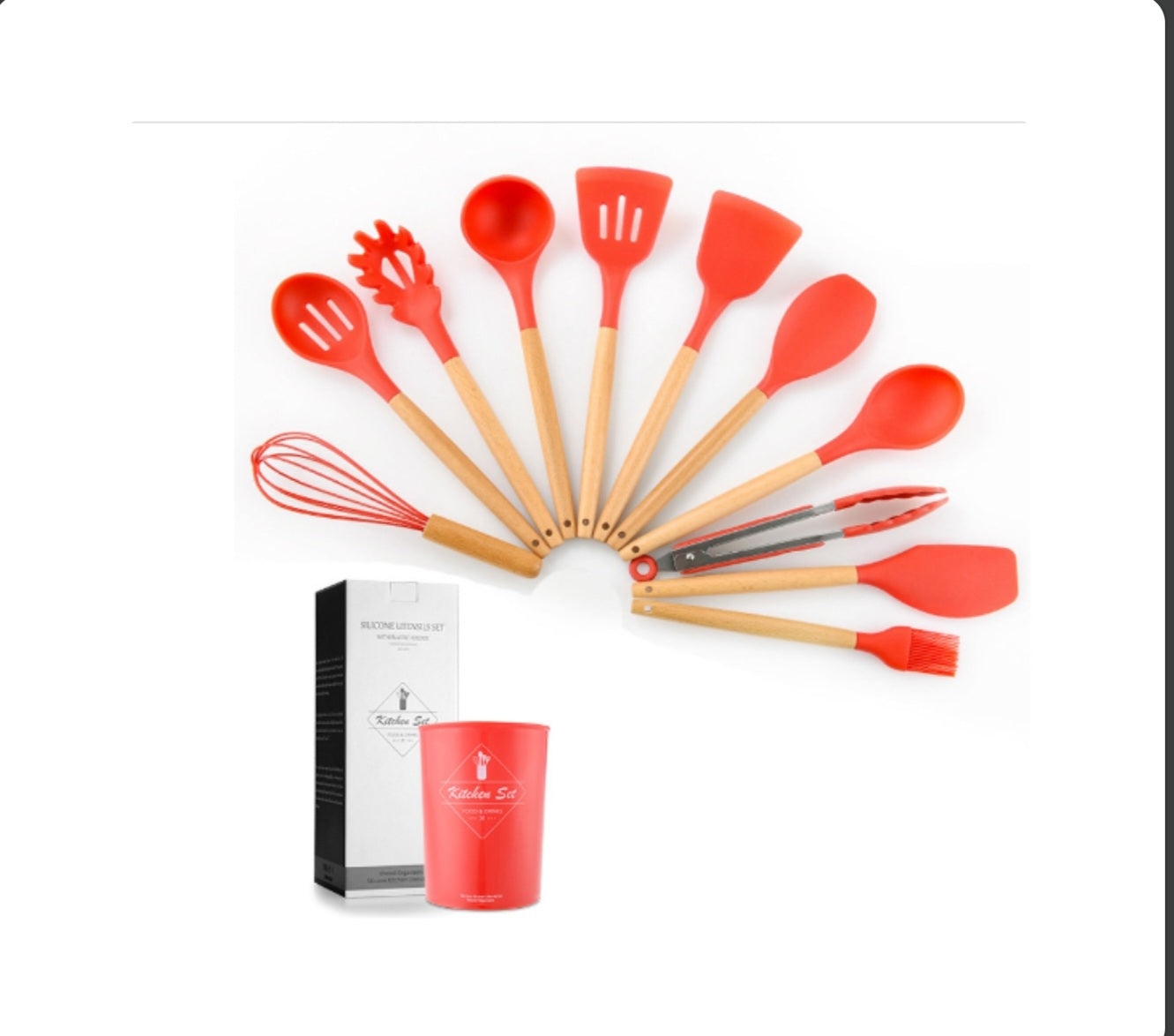 Non Stick Pot Spatula And Spoon